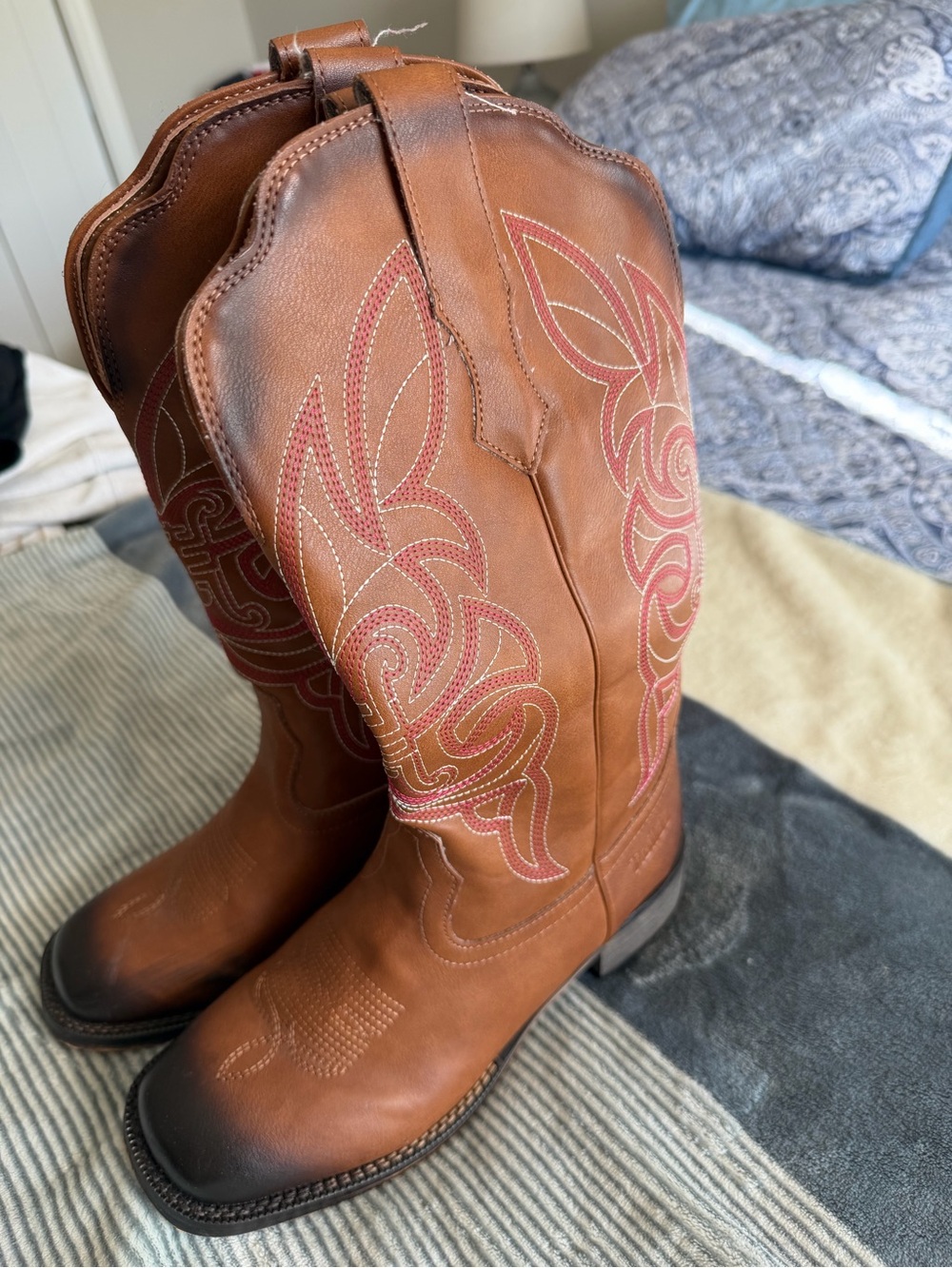 Women’s Brown Leather Western Cowboy Boots